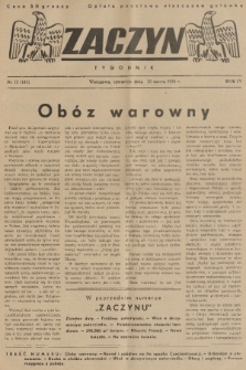 Zaczyn : tygodnik. R. 4, 1939, nr 12