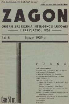 Zagon : organ Zrzeszenia Inteligencji Ludowej i Przyjaciół Wsi. R. 2, 1939, nr [1]