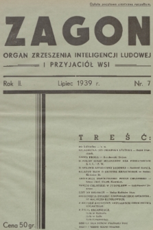 Zagon : organ Zrzeszenia Inteligencji Ludowej i Przyjaciół Wsi. R. 2, 1939, nr 7