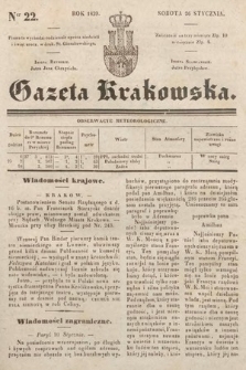 Gazeta Krakowska. 1839, nr 22