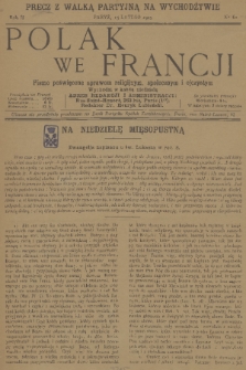 Polak we Francji : pismo poświęcone sprawom religijnym, społecznym i ojczystym. R. 2, 1925, No. 60