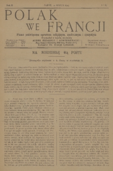 Polak we Francji : pismo poświęcone sprawom religijnym, społecznym i ojczystym. R. 2, 1925, No. 65