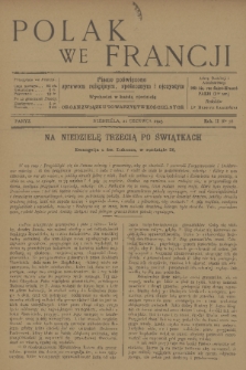 Polak we Francji : pismo poświęcone sprawom religijnym, społecznym i ojczystym : organ Związku Towarzystw Kościelnych. R. 2, 1925, No. 78