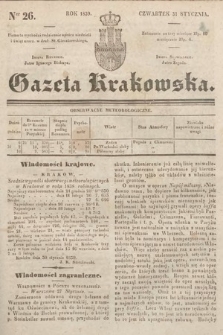 Gazeta Krakowska. 1839, nr 26