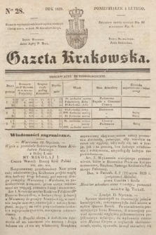 Gazeta Krakowska. 1839, nr 28