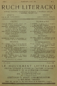 Ruch Literacki. R. 1, 1926, No. 2