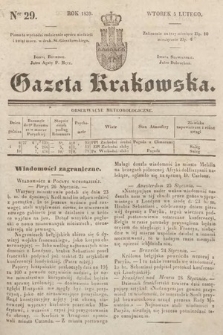 Gazeta Krakowska. 1839, nr 29