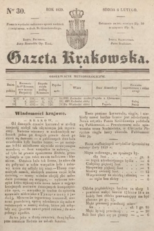 Gazeta Krakowska. 1839, nr 30