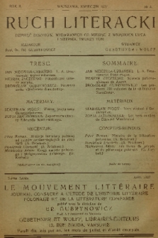 Ruch Literacki. R. 2, 1927, No. 4