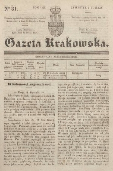 Gazeta Krakowska. 1839, nr 31