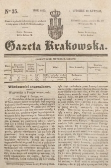Gazeta Krakowska. 1839, nr 35