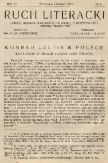Ruch Literacki. R. 6, 1931, No. 9