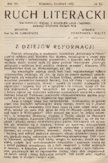 Ruch Literacki. R. 7, 1932, No. 10