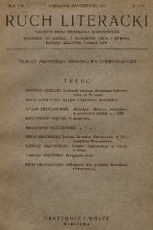 Ruch Literacki. R. 8, 1933, No. 5-6