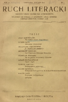 Ruch Literacki. R. 9, 1934, No. 1