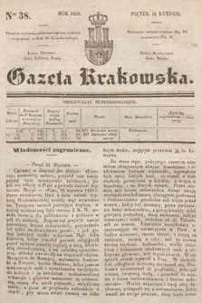 Gazeta Krakowska. 1839, nr 38
