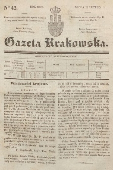 Gazeta Krakowska. 1839, nr 42