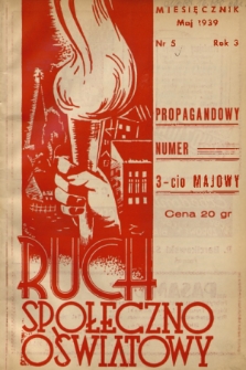 Ruch Społeczno-Oświatowy. R. 3, 1939, nr 5