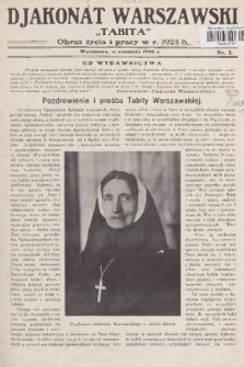 Djakonat Warszawski „Tabita” : obraz życia i pracy w r. 1925/6, nr 2