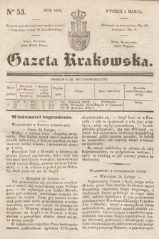 Gazeta Krakowska. 1839, nr 53