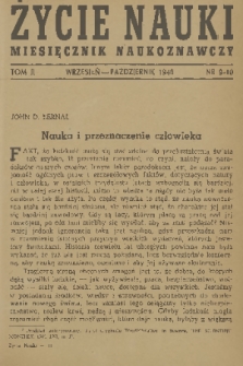 Życie Nauki : miesięcznik naukoznawczy. T. 2, 1946, nr 9-10