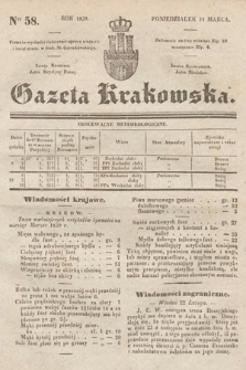 Gazeta Krakowska. 1839, nr 58
