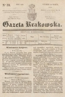 Gazeta Krakowska. 1839, nr 59