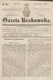 Gazeta Krakowska. 1839, nr 61