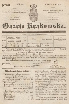 Gazeta Krakowska. 1839, nr 63