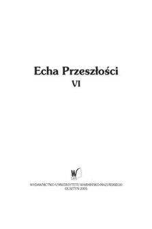 Echa Przeszlości. T. VI