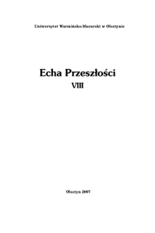 Echa Przeszlości. T. VIII