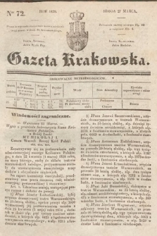 Gazeta Krakowska. 1839, nr 72