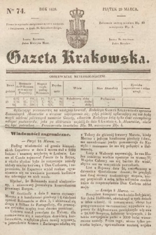 Gazeta Krakowska. 1839, nr 74