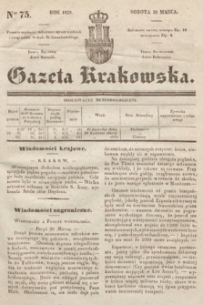 Gazeta Krakowska. 1839, nr 75