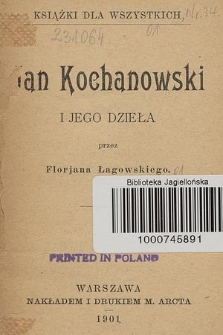 Jan Kochanowski i jego dzieła