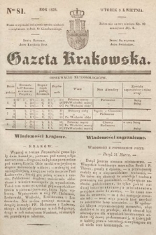 Gazeta Krakowska. 1839, nr 81