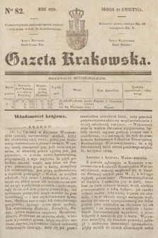Gazeta Krakowska. 1839, nr 82