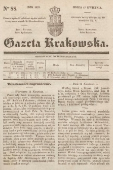 Gazeta Krakowska. 1839, nr 88