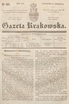 Gazeta Krakowska. 1839, nr 95