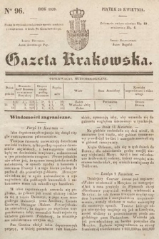 Gazeta Krakowska. 1839, nr 96