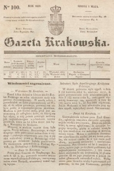 Gazeta Krakowska. 1839, nr 100