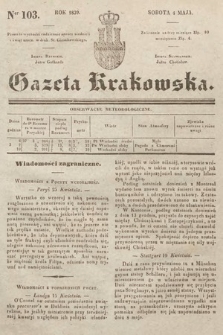 Gazeta Krakowska. 1839, nr 103