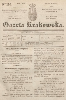 Gazeta Krakowska. 1839, nr 110