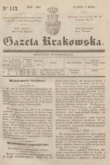 Gazeta Krakowska. 1839, nr 112