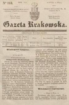 Gazeta Krakowska. 1839, nr 113