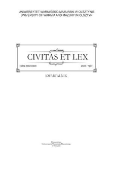 Civitas et Lex. 2023 nr 1 (37)
