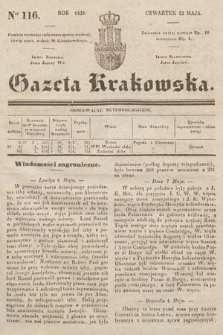 Gazeta Krakowska. 1839, nr 116
