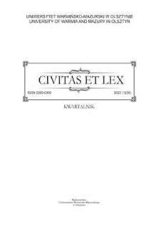 Civitas et Lex. 2023 nr 3 (39)