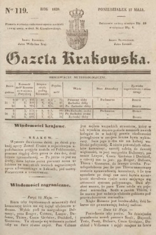 Gazeta Krakowska. 1839, nr 119