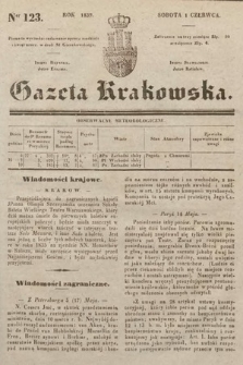 Gazeta Krakowska. 1839, nr 123